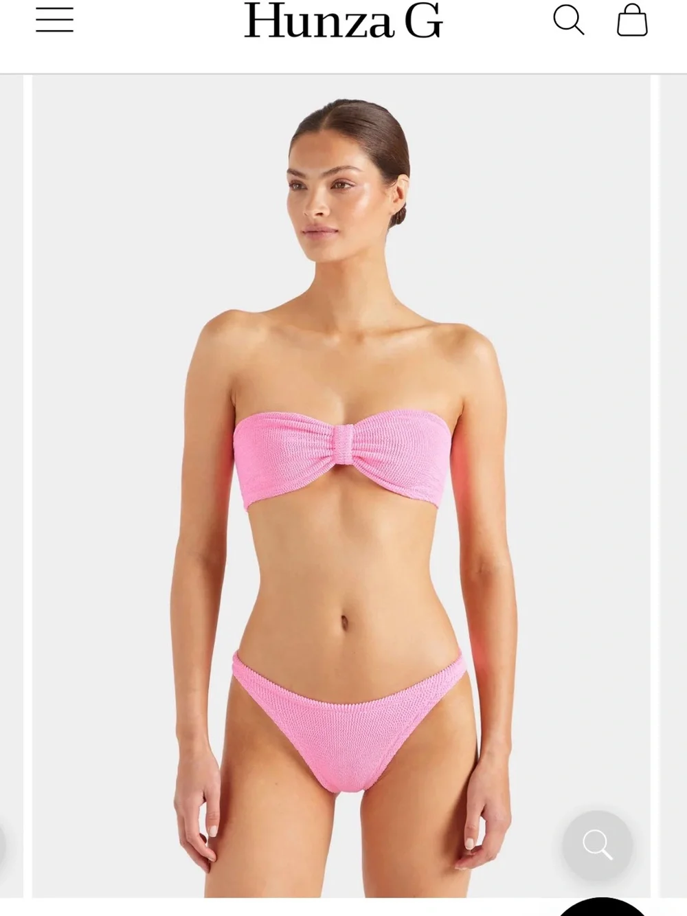 Hunza G Jean Bikini - Pink & Lavender